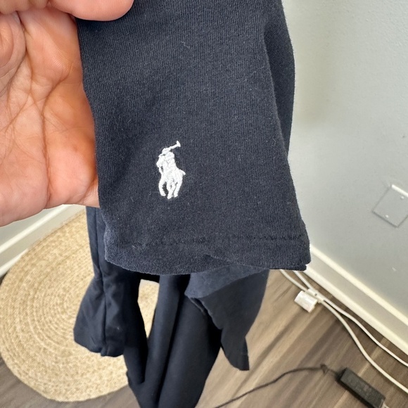 Polo by Ralph Lauren Black Cotton Jersey Crewneck  Tee size Large - Picture 4 of 6